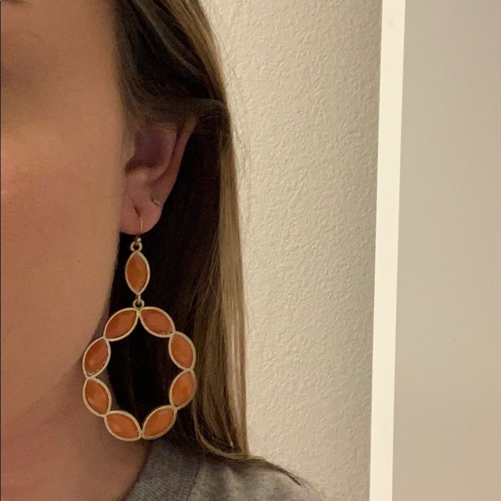 Orange earrings